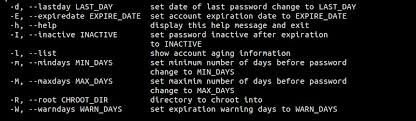 chagelinux Linux: Cómo cambiar la fecha de expiración de password a un usuario