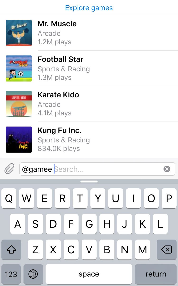 telegramGames Telegram agrega nuevas funcionalidades