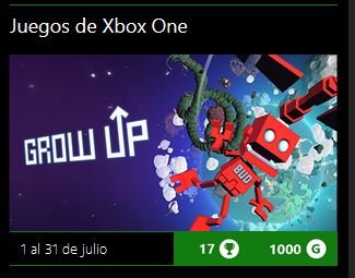 GrowUp_Julio_17 Games with Gold: Juegos para xbox en Julio