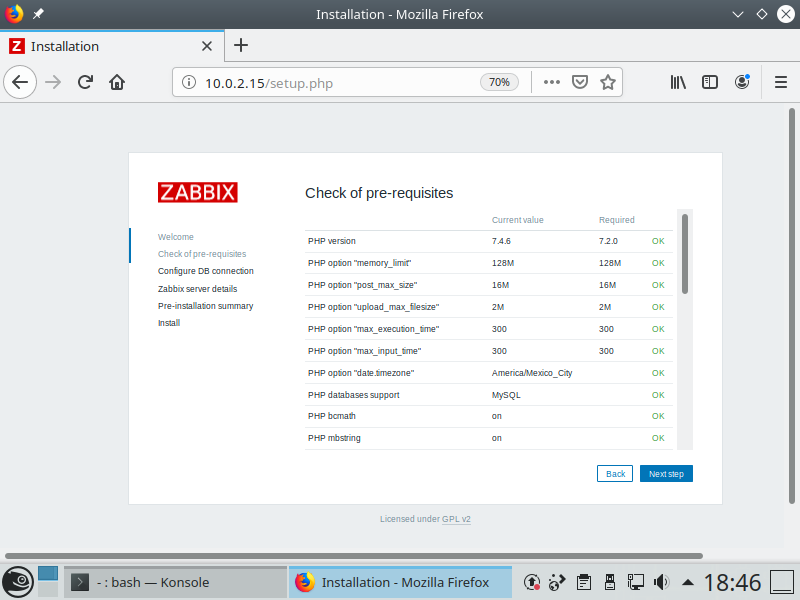 Cosvernauta_pantalla19_setup HOWTO: Cómo instalar Zabbix 5.0 en diferentes distros de Linux - Parte 1