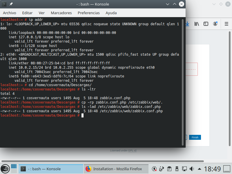 Cosvernauta_pantalla26_setup_error HOWTO: Cómo instalar Zabbix 5.0 en diferentes distros de Linux - Parte 1