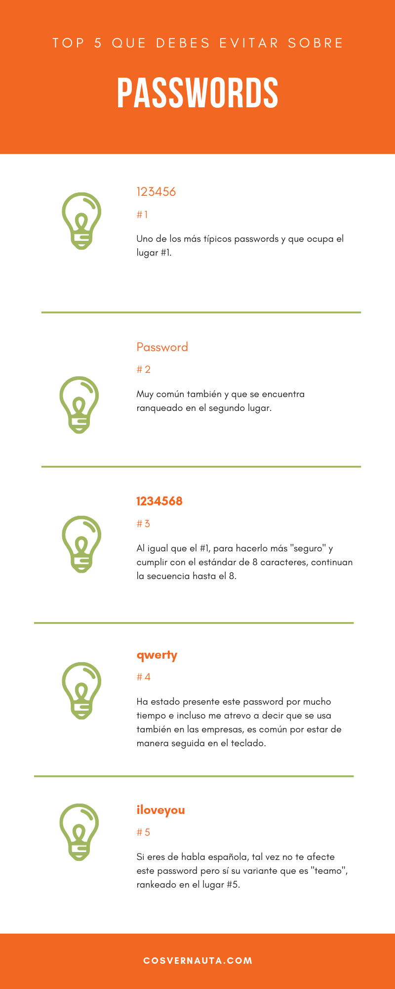 Top5 Seguridad: Manten seguras tus cuentas de correo electrónico