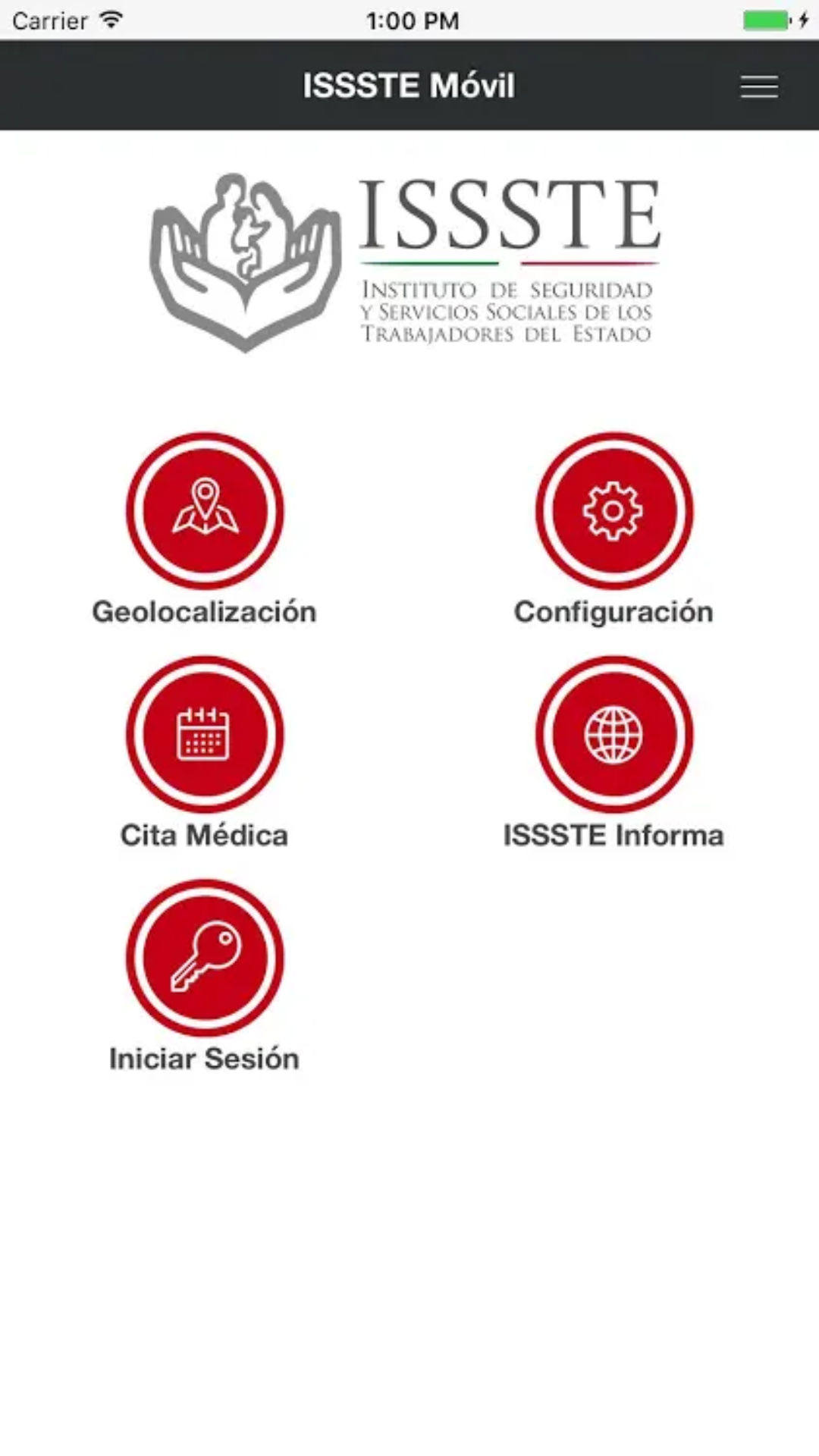 issste_movil Sector salud en México y como se han adaptado a las tecnologías