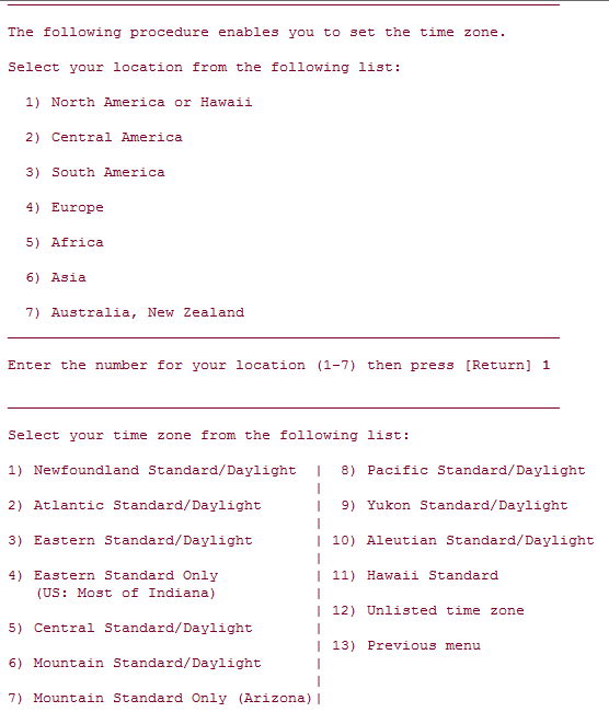 set_parms_timezone Como configurar el timezone - HP-UX Linux