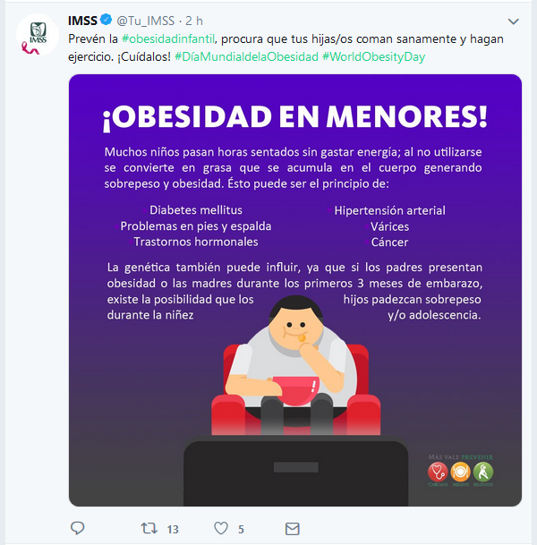 twitter_imss Sector salud en México y como se han adaptado a las tecnologías